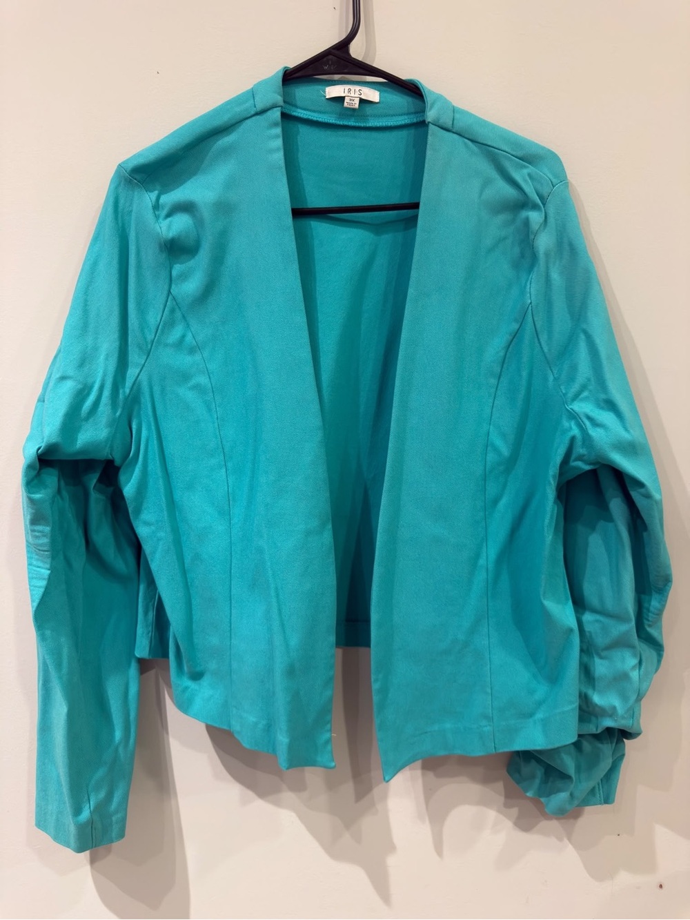 iris Turquoise Button-Down Women’s Jacket